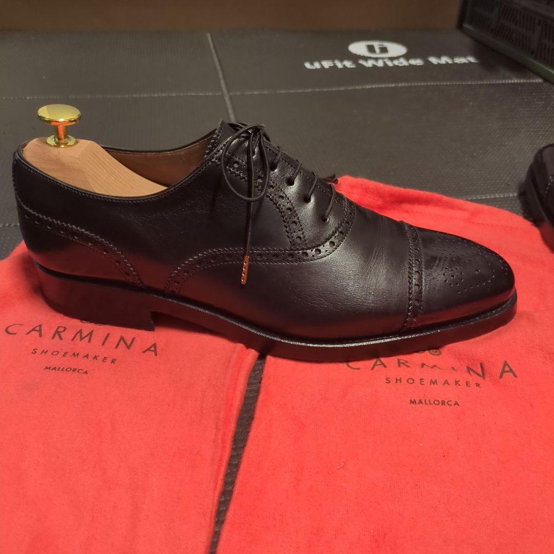 カルミナ　セミブローグ（カーフ レイン）10051　サイズ7.5