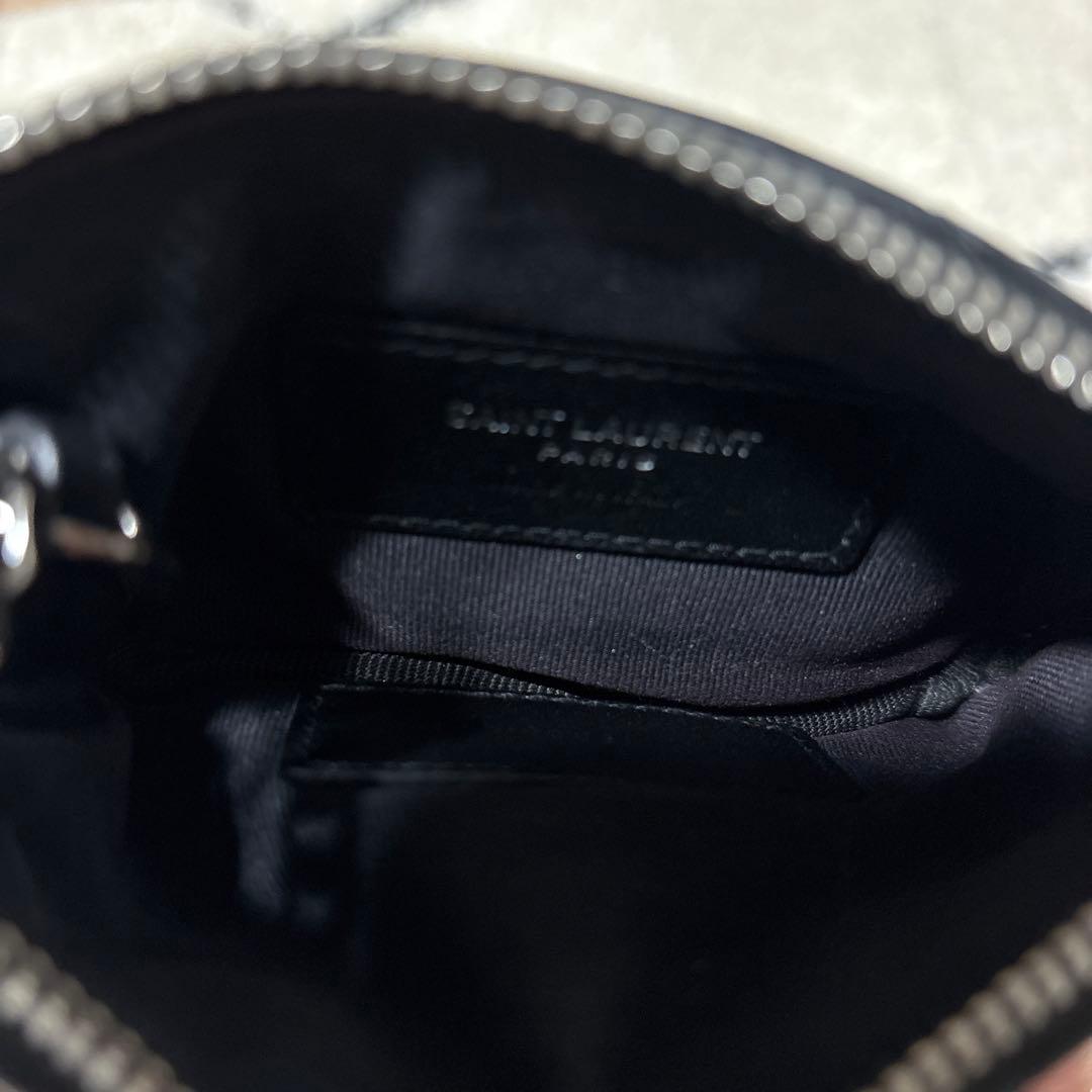 SAINT LAURENT ブラック キーポーチ