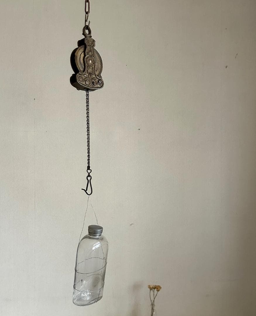 フランスアンティーク　ランププーリー　照明金具　ブロカント　古道具