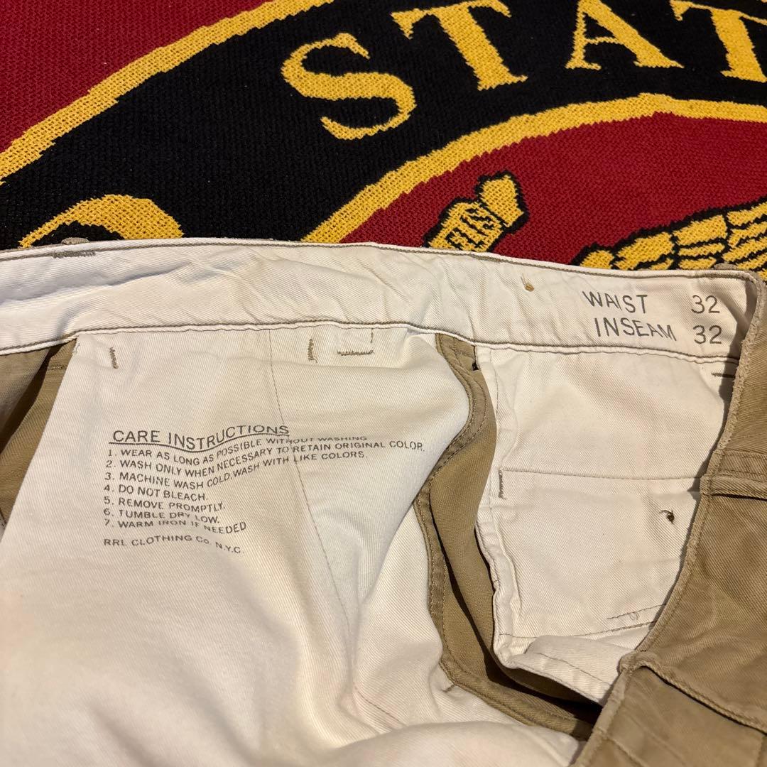 格安 希少 RRL 45カーキ チノusarmyヴィンテージ ラルフローレン