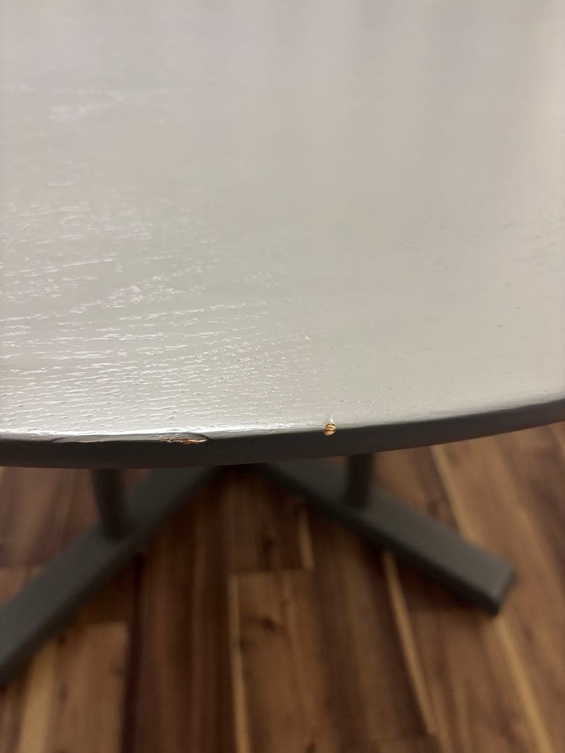 ACTUS THYME 円形グレー テーブル　高さ65センチ