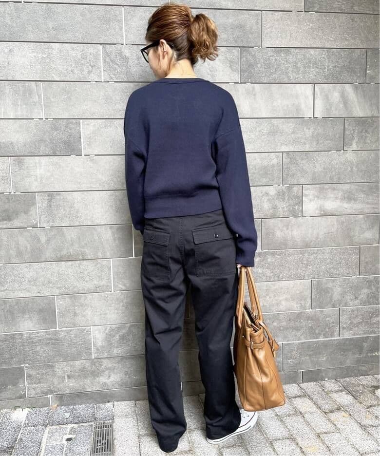 Spick and Span　ルーズベイカーパンツ　38 ブラック