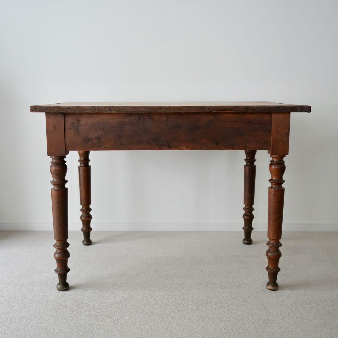 フランスアンティーク木製ダイニングテーブル/机/作業台/デスク