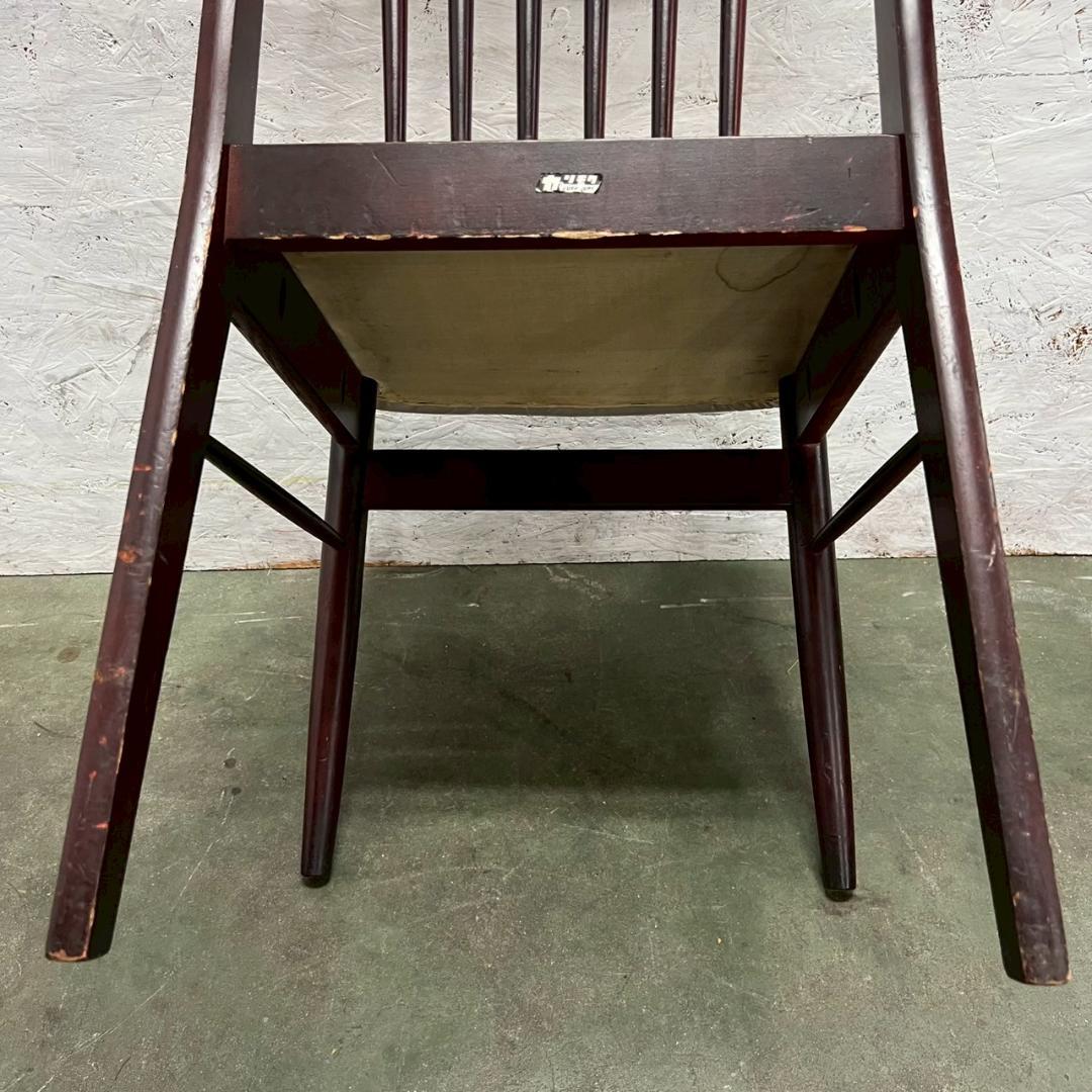 カリモク ダイニングチェア 木製 椅子 オールドカリモク ⑧ Y1986