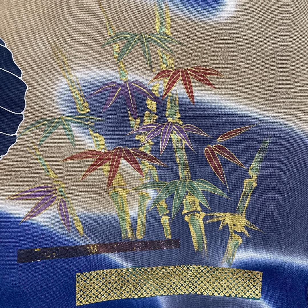 Y★4001★ 七五三 男の子 着物 かけ着 男児 一つ身 黒 紋入り