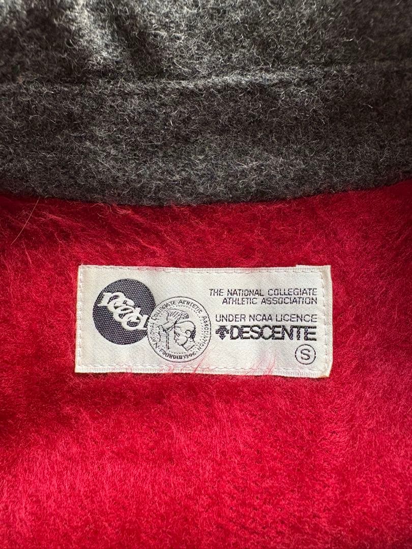 極希少 70s DESCENTE NCAAライセンス スタジャン ウール