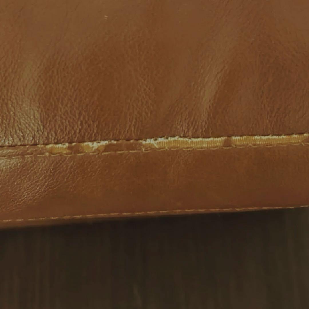 本革 マナベインテリア カウチ型ブラウンレザーソファ 3人掛け