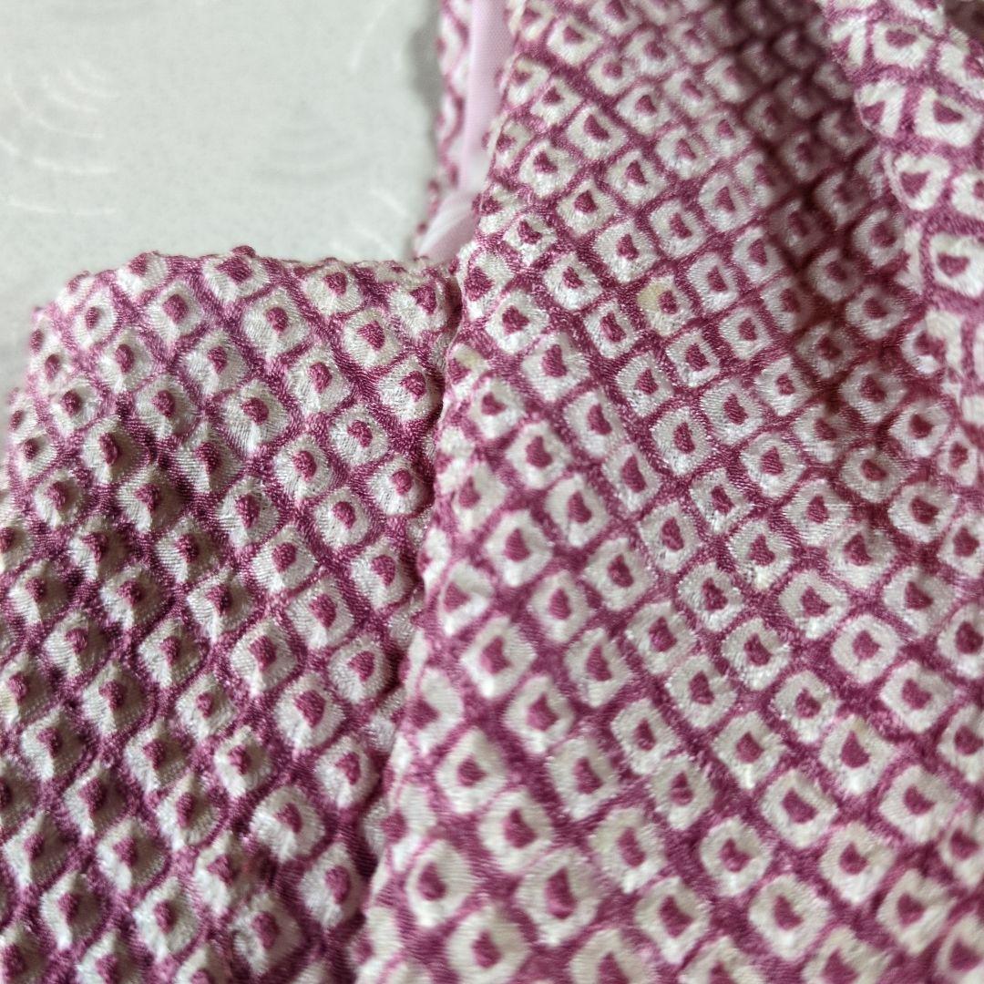 1748様の専用です七五三３歳正絹総絞り手縫いの被布（ピンクがかった藤色）