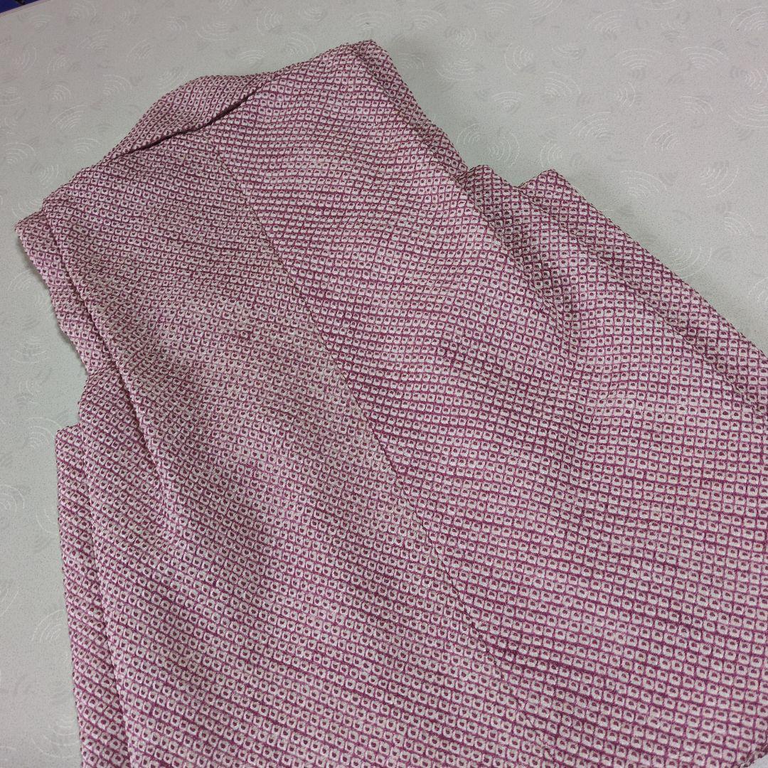 1748様の専用です七五三３歳正絹総絞り手縫いの被布（ピンクがかった藤色）