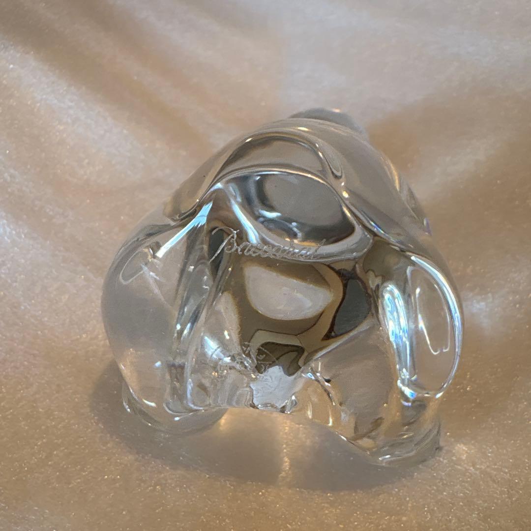 値下げ中　BACCARAT バカラ　テディベア　熊　ガラス　置き物