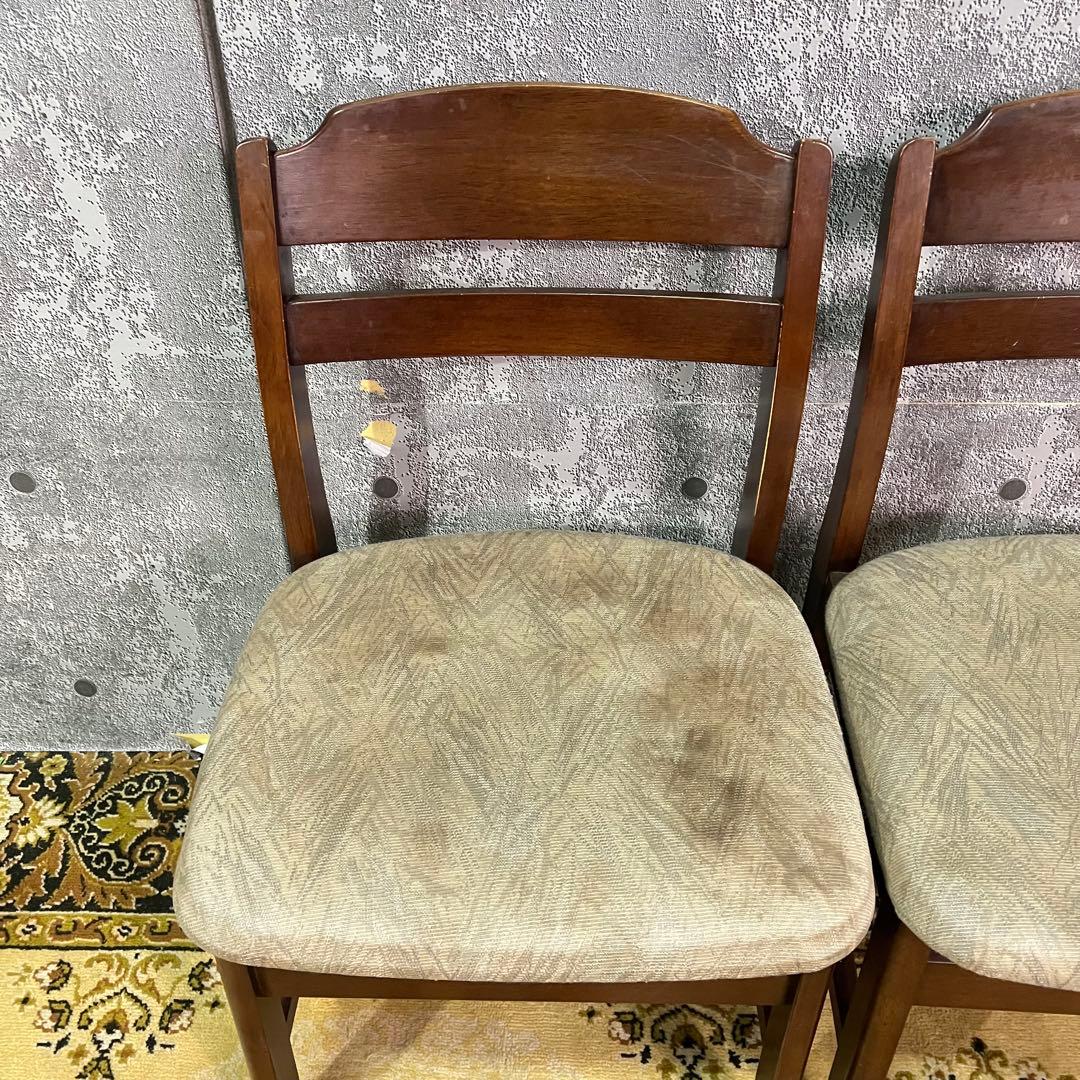 ꧁SEF家具꧂ダイニングチェア4脚セット ファブリック いす イス 椅子 レトロ