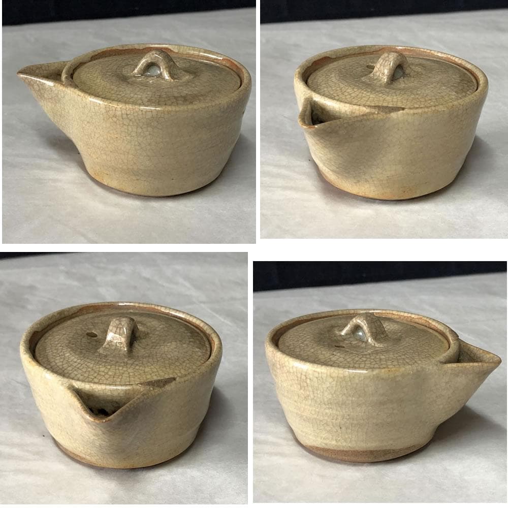 e2446 萩焼 豆茶器 セット 天龍 煎茶器 宝瓶 湯冷まし 煎茶碗 煎茶道具