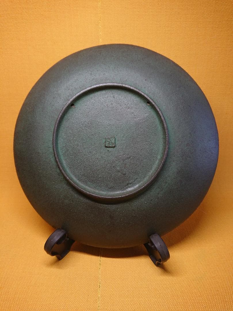 しし　飾り皿　獅子　金属　オブジェ　置物　インテリア　工芸品　美術品　A1483