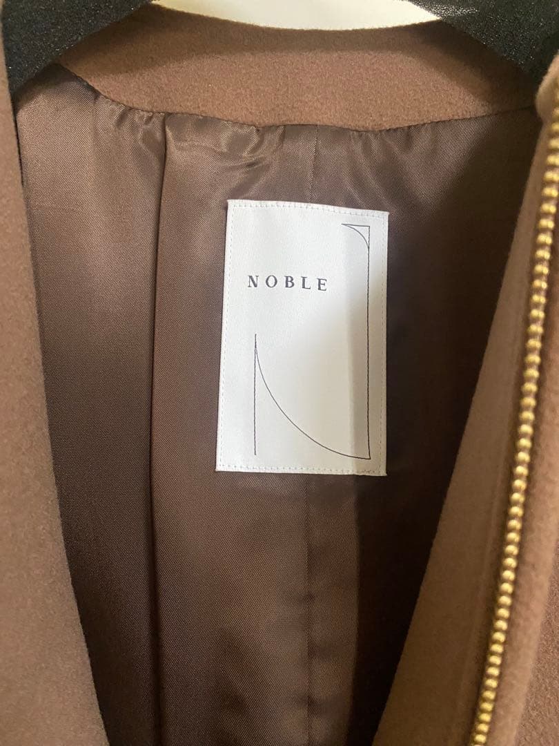 noble MTRカラーレスジップショートコート