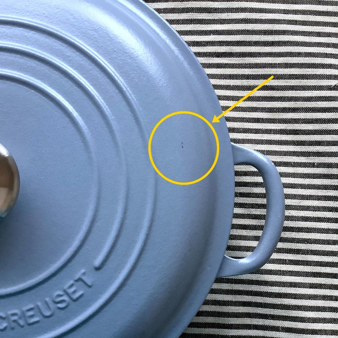 専用 ちょい傷ありルクルーゼ ビュッフェキャセロール 26 ミネラルブルー色