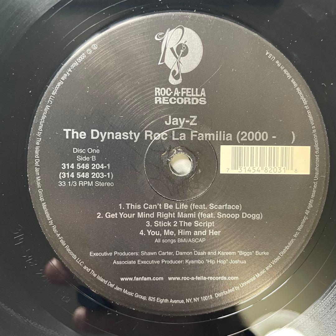 名盤 Jay-Z The Dynasty 洋楽 HIPHOP レコード 2LP