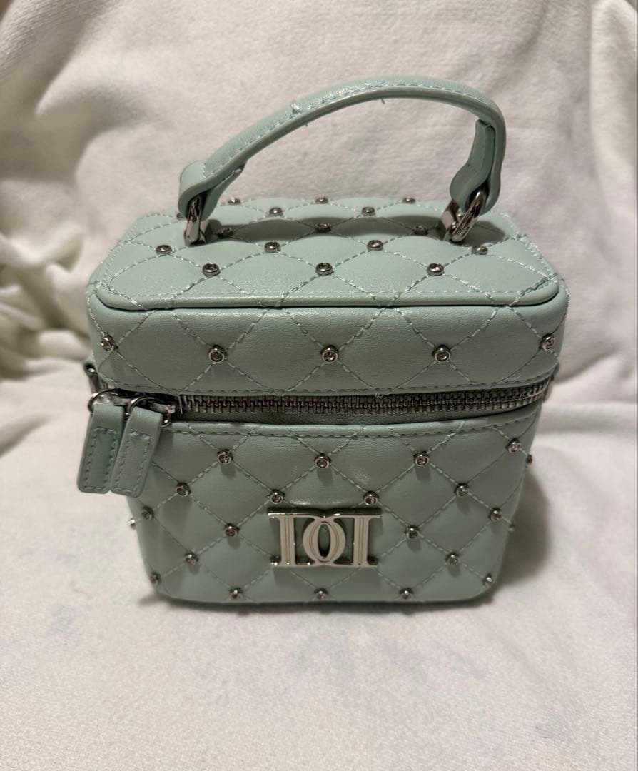 Darich ダーリッチ キルティングビジュースクエアミニバッグ ミント