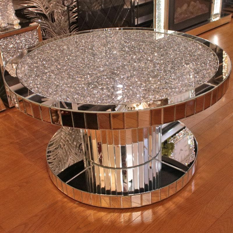 ジュエル ラウンドローテーブル ミラー家具 丸テーブル 143-142