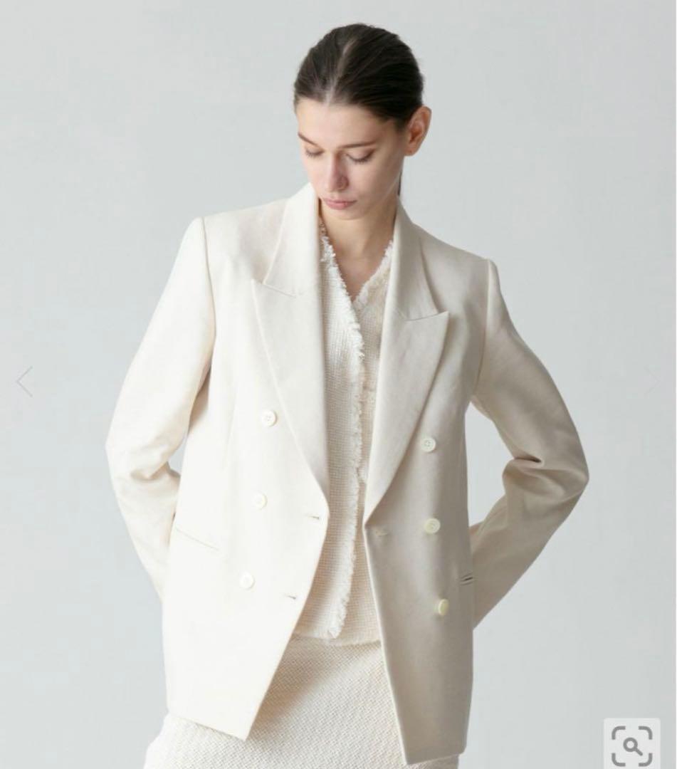 allureville マットクロスダブルブレストジャケット