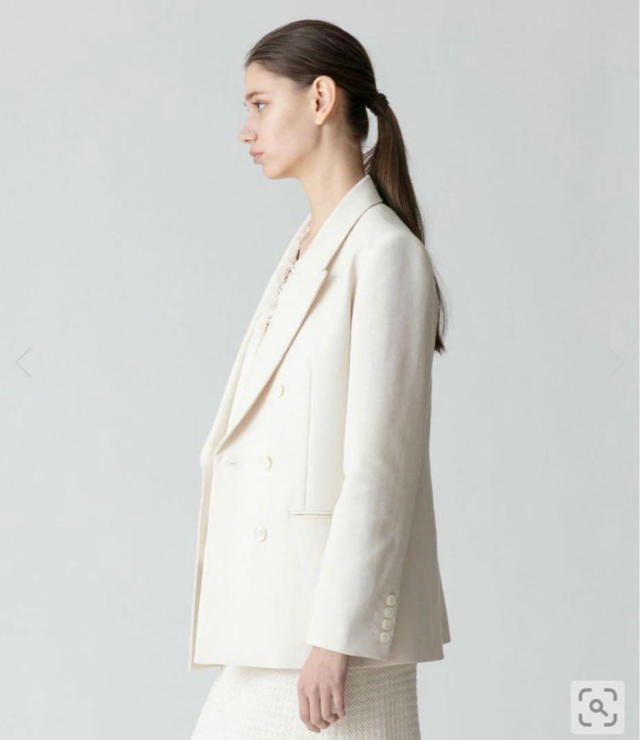 allureville マットクロスダブルブレストジャケット