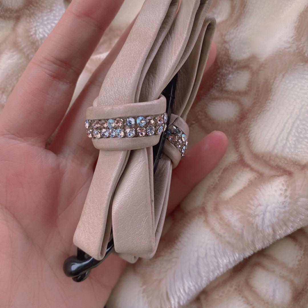 Complex Biz コンプレックスビズ　ビジュー　レザー　スワロフスキー