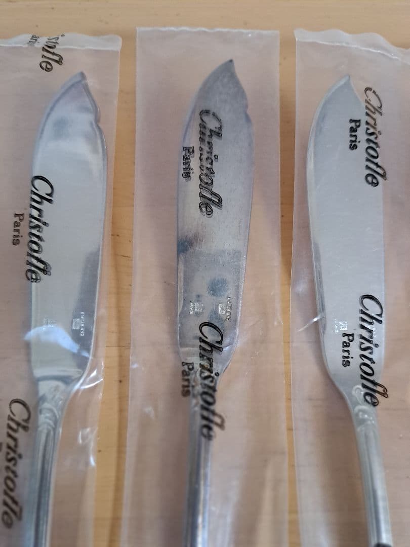 【新品未開封】クリストフル　マルリーデザートナイフ　約19.5㎝　4本