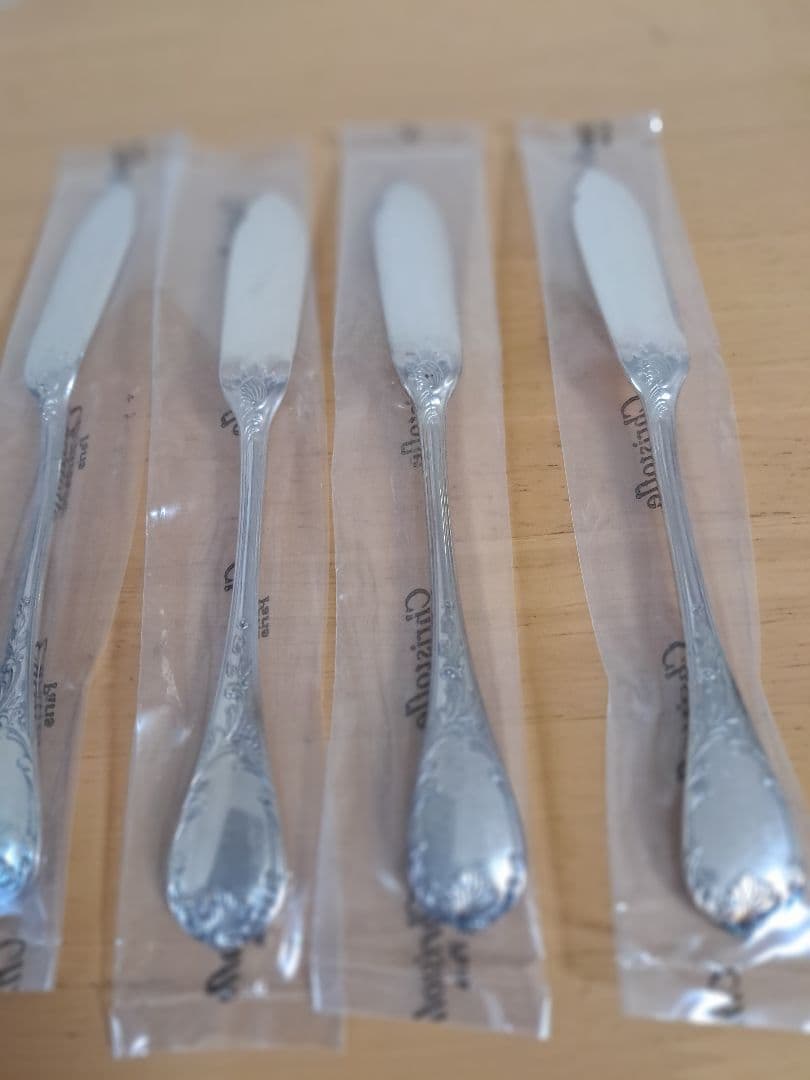 【新品未開封】クリストフル　マルリーデザートナイフ　約19.5㎝　4本