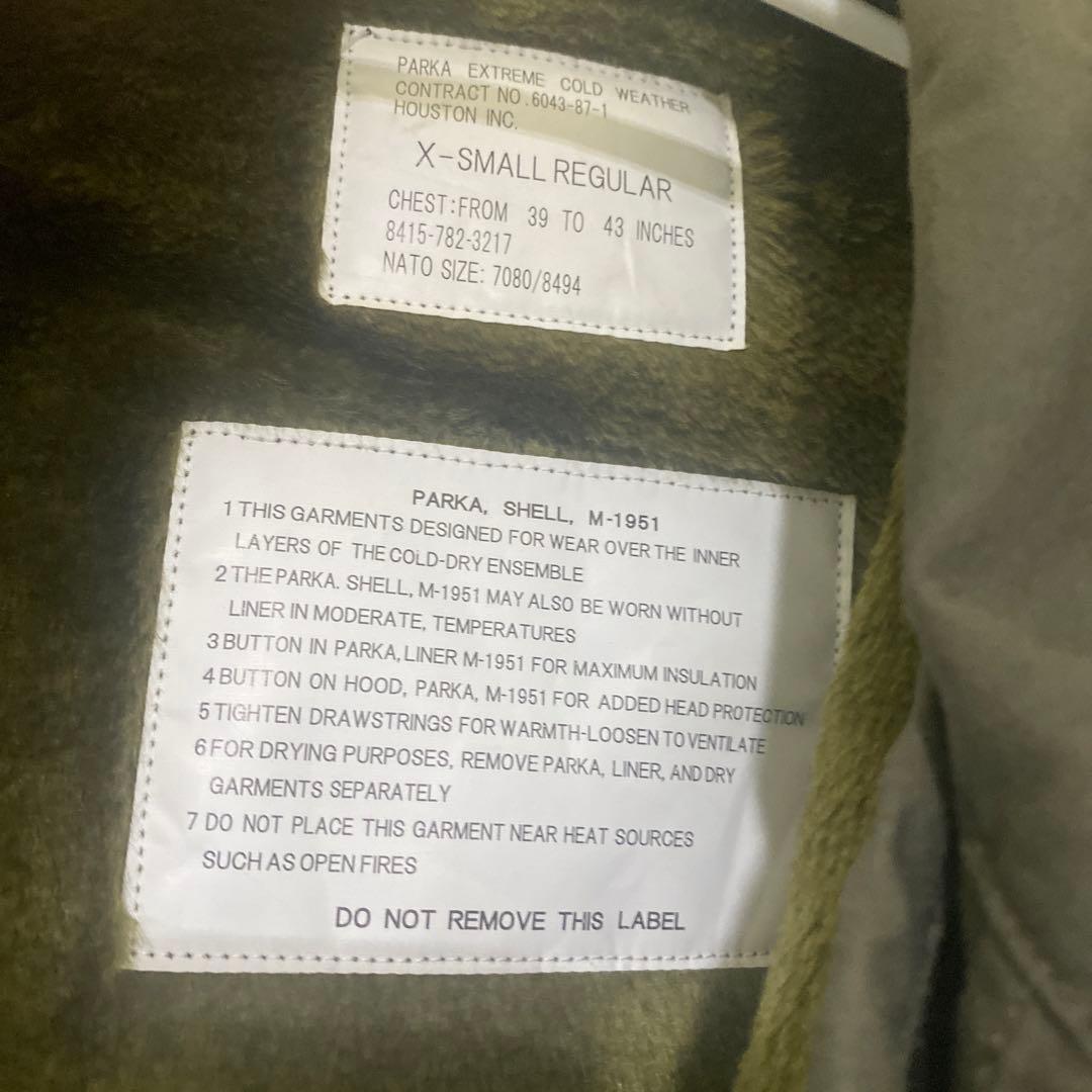 織田裕二モッズコート M-1951 パーカー オリーブグリーン X-Small