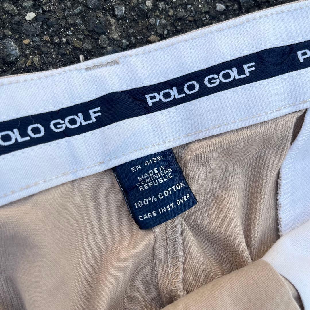 90s POLO GOLF バギーワイド2タックチノ ポロチノ 美品 W32