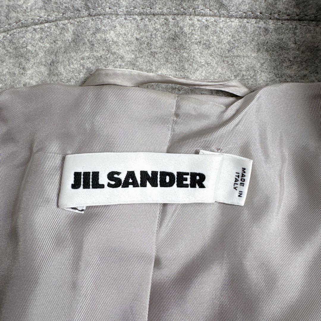 ジルサンダー JIL SANDER カットアウト ウール ロングコート 保存袋付