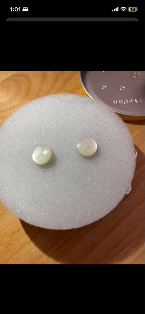 ラルディーニ　カフス　カフリンクス　白蝶貝