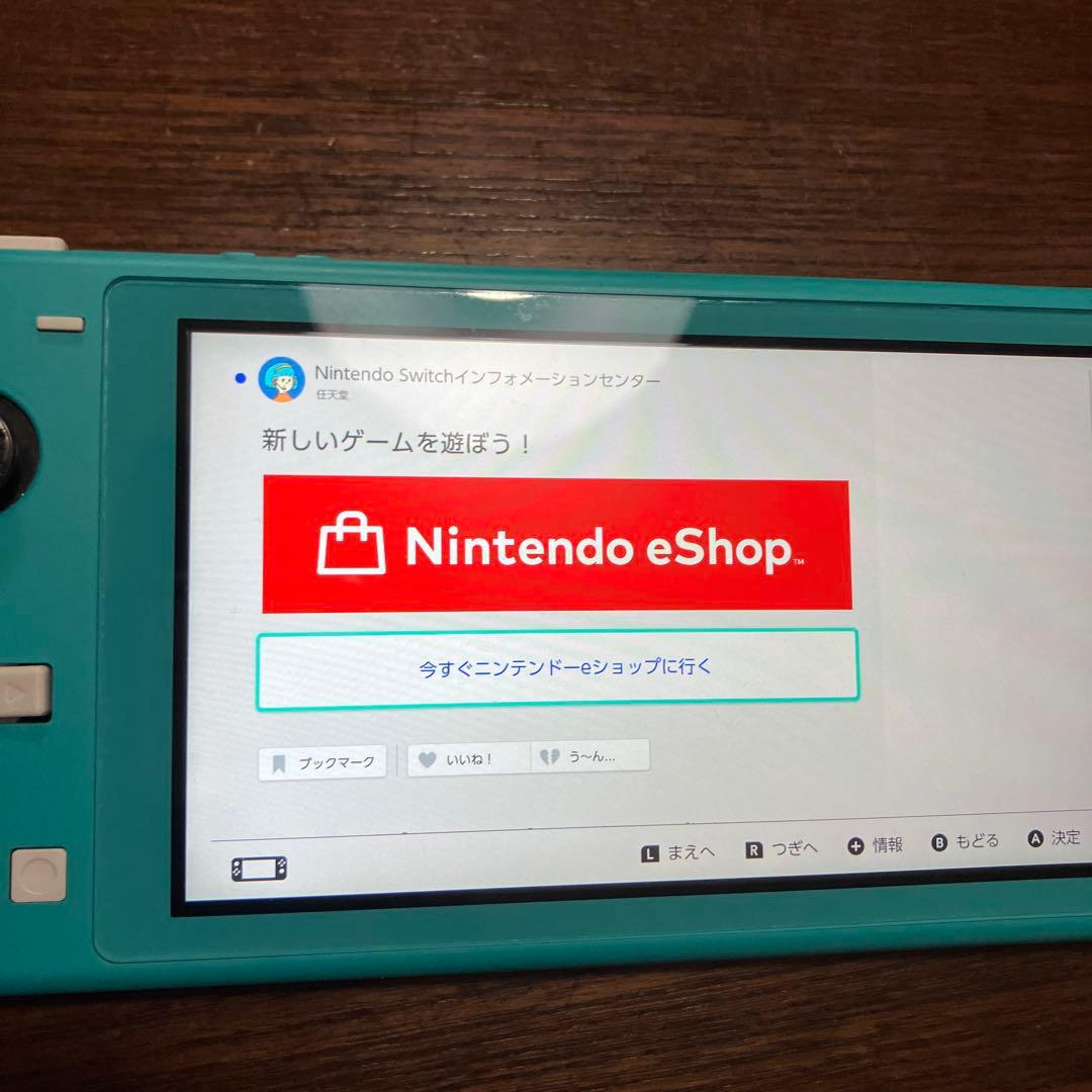 Nintendo Switch Lite ターコイズ 本体　初期化済み中古