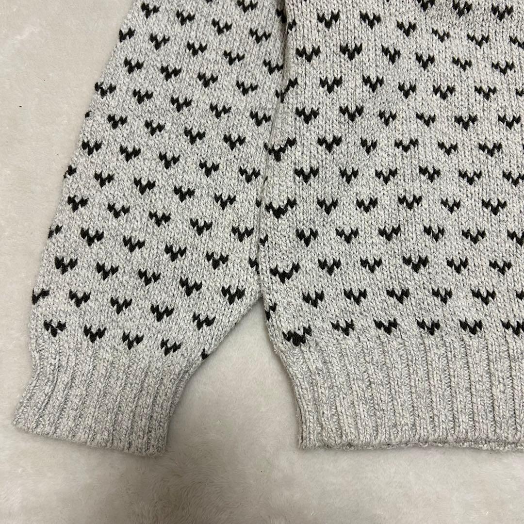 80s Eddie Bauer バーズアイ　コットンニットセーター