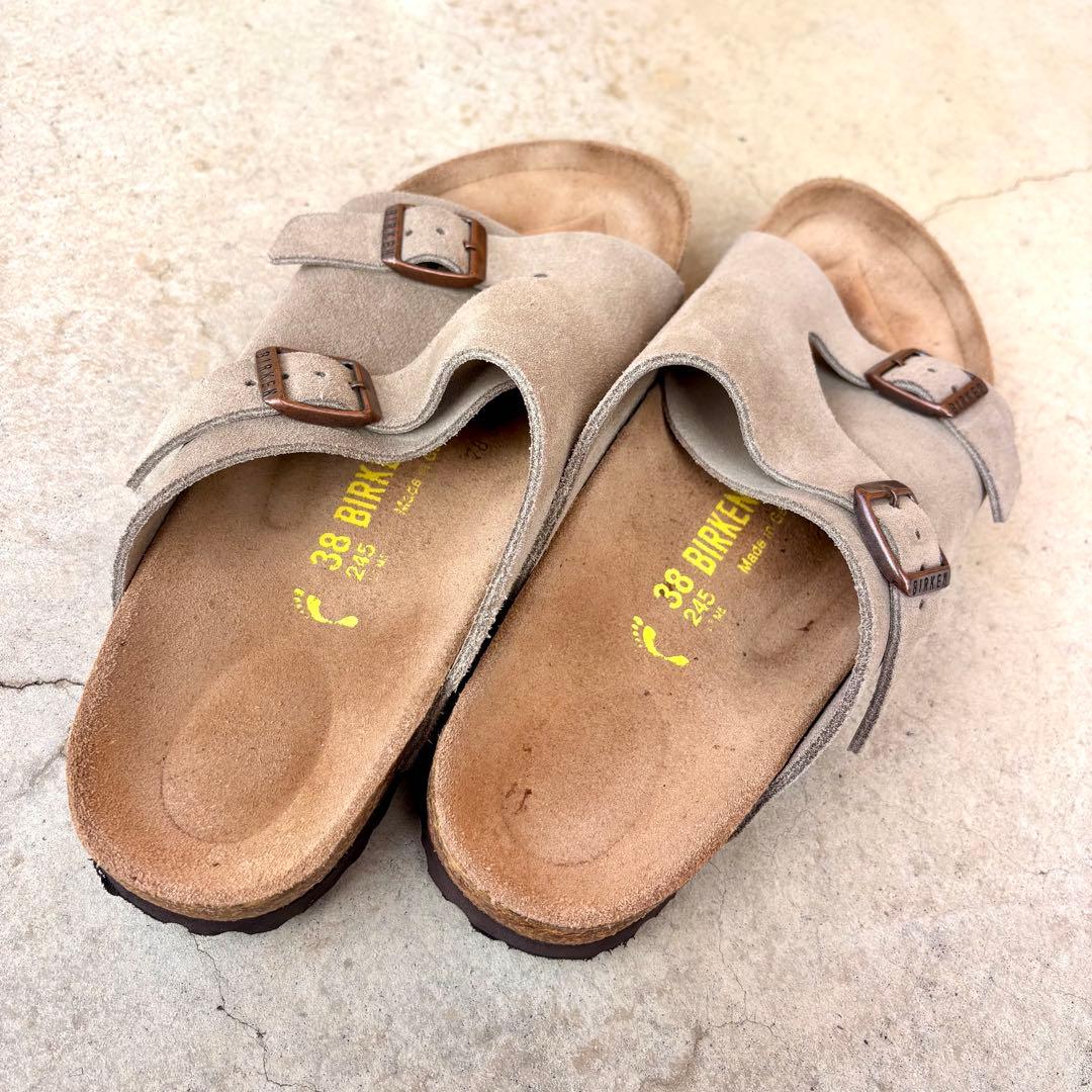 【ゆー】ビルケンシュトック　チューリッヒ　38 トープ　美品