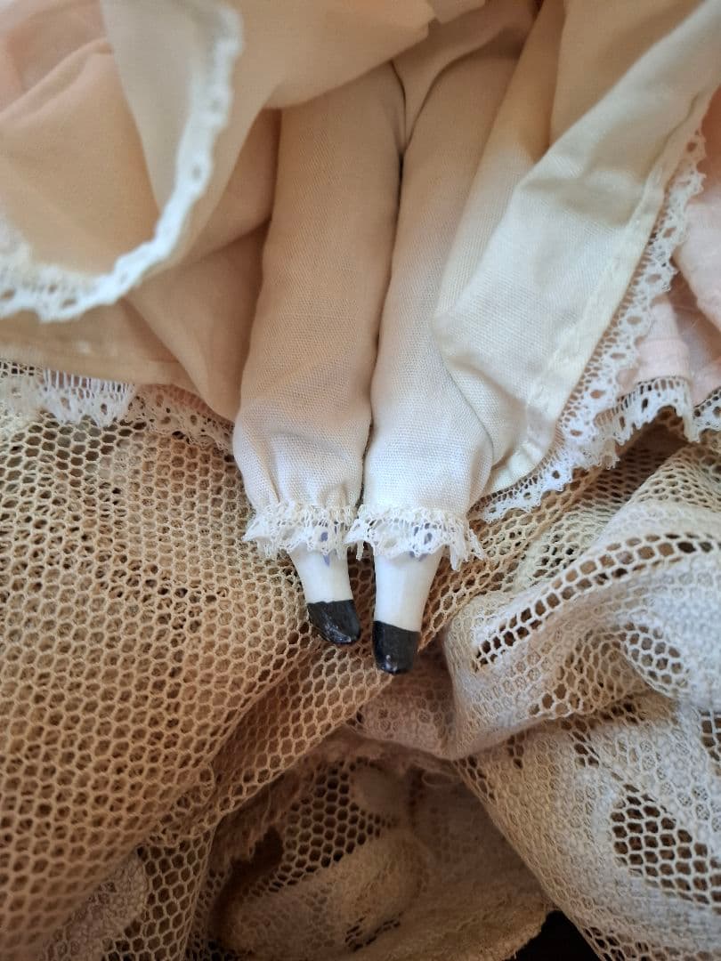 アンティーク★チャイナヘッドドール★ビスクドール★ジュモーミニョネットペグドール