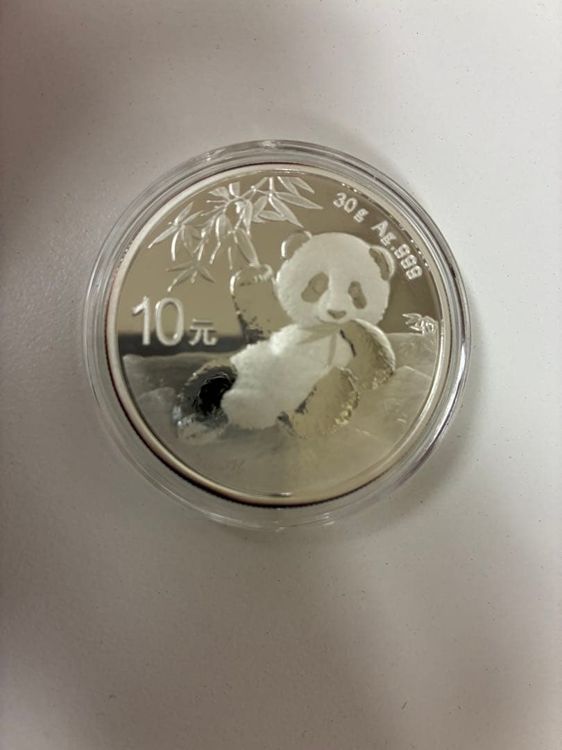 2020年　中国　パンダメダル10元 （クリアケース付き）