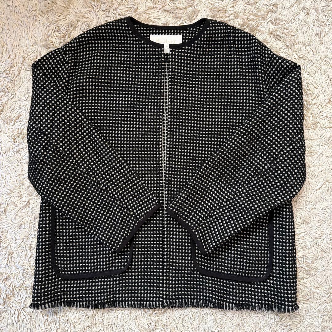 Ballsey ボールジィ ワッフルツイード ノーカラージャケット　34