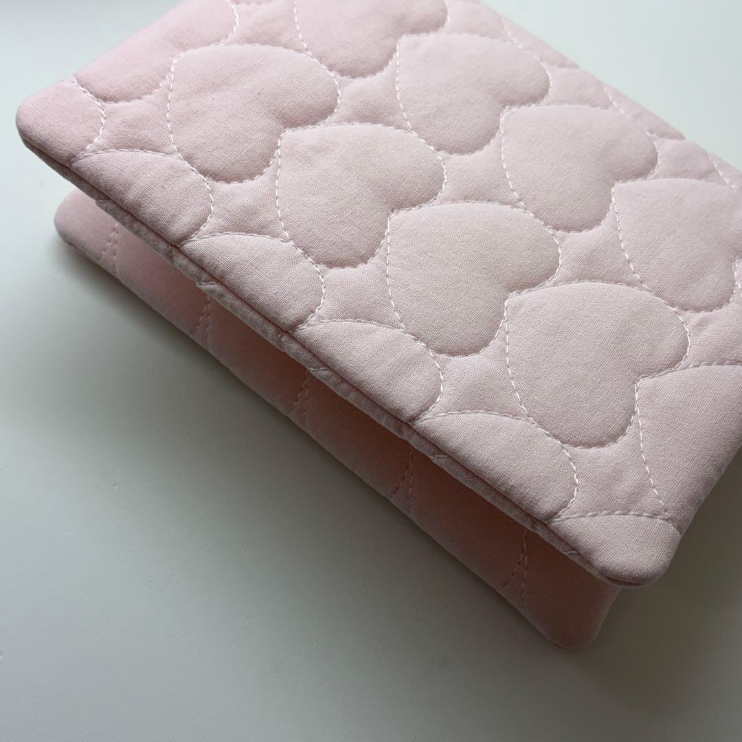 バインダーカバー　ピンクハート　A6 韓国　貯金