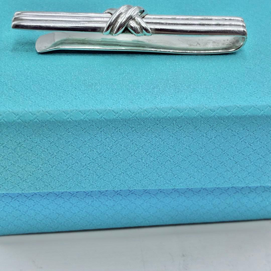 ティファニー　シグネチャー　ネクタイピン　マネークリップ　シルバー　美品