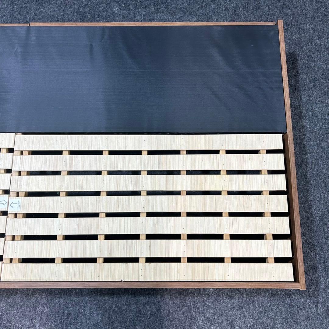 ナフコ 収納付きベッドフレーム シングル コンセント付き シンプル d3471