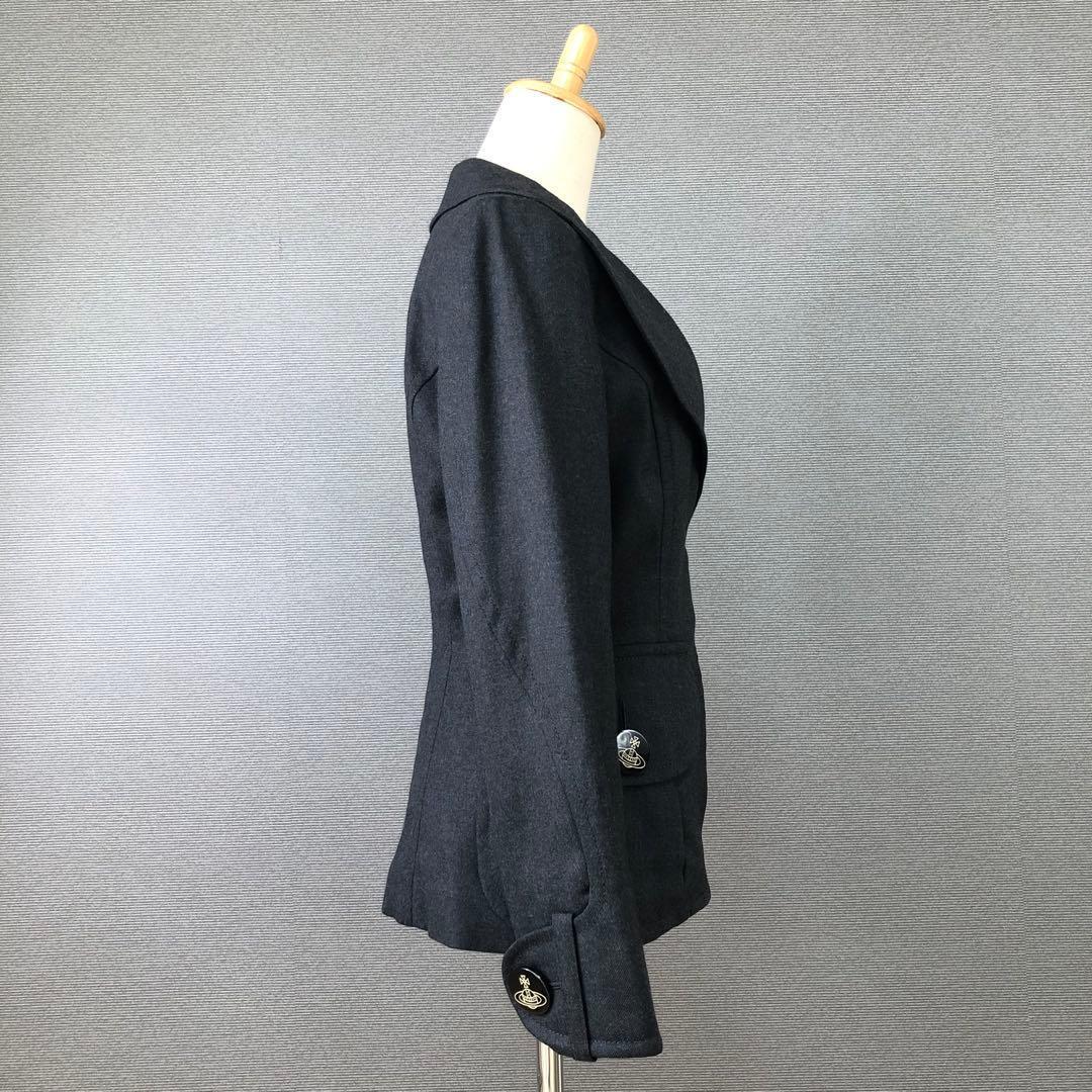 【美品】ヴィヴィアンウエストウッド　ウール ラブジャッケット 2 グレー