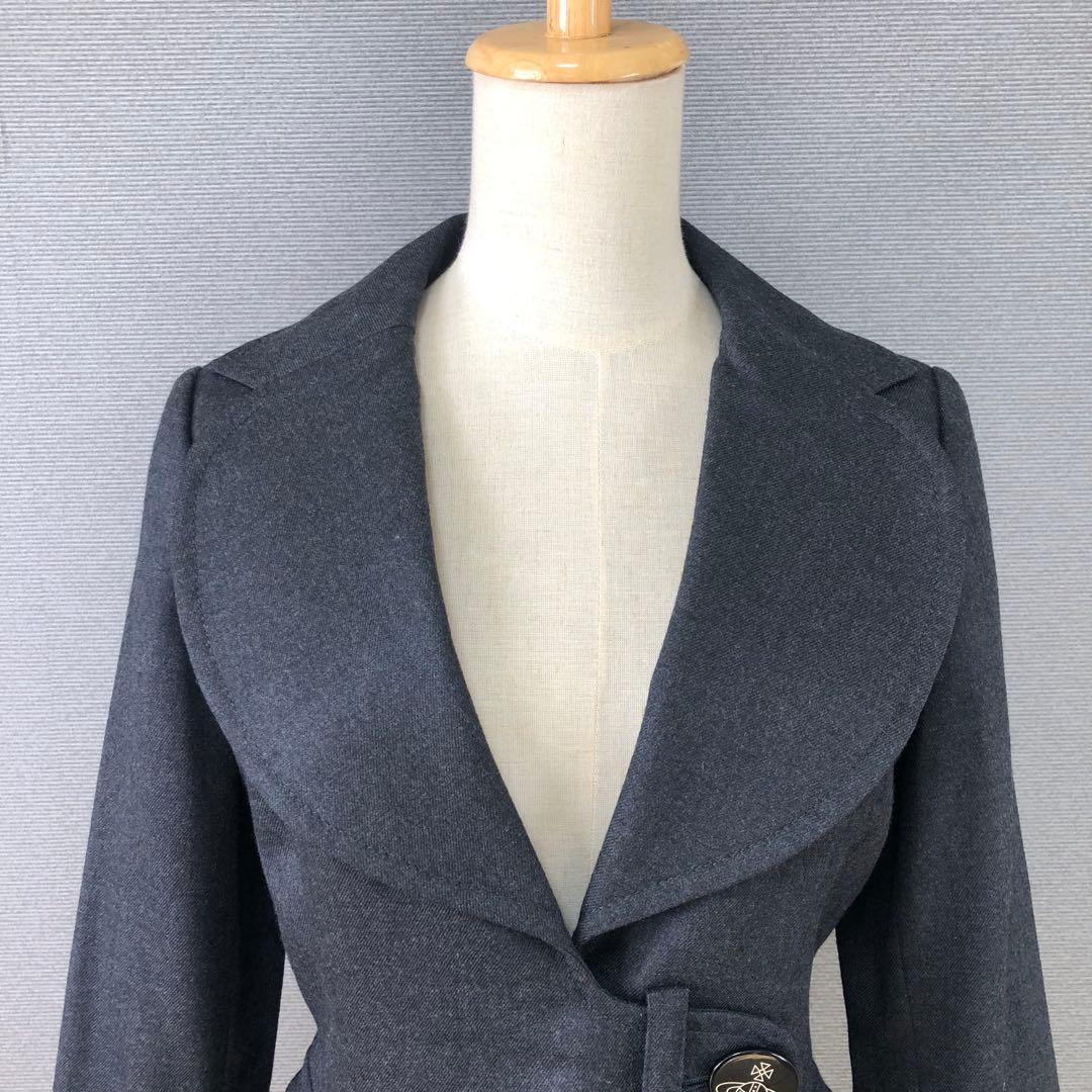 【美品】ヴィヴィアンウエストウッド　ウール ラブジャッケット 2 グレー