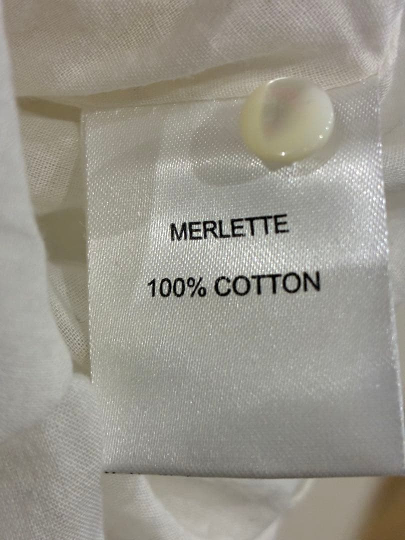 Merlette ティアードドレス　アイボリー　XS