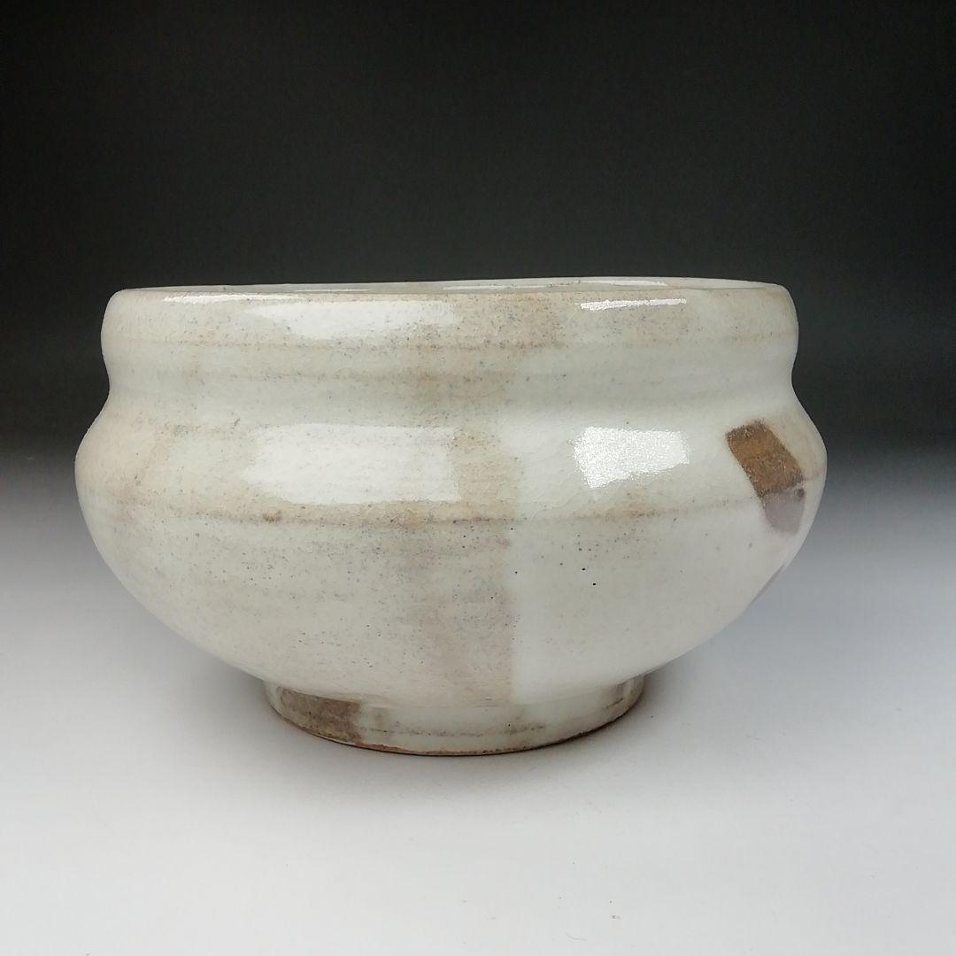 Ｔ６６４　建水　『粉引建水』『墨田窯　金太漢 作』　共箱　茶道具