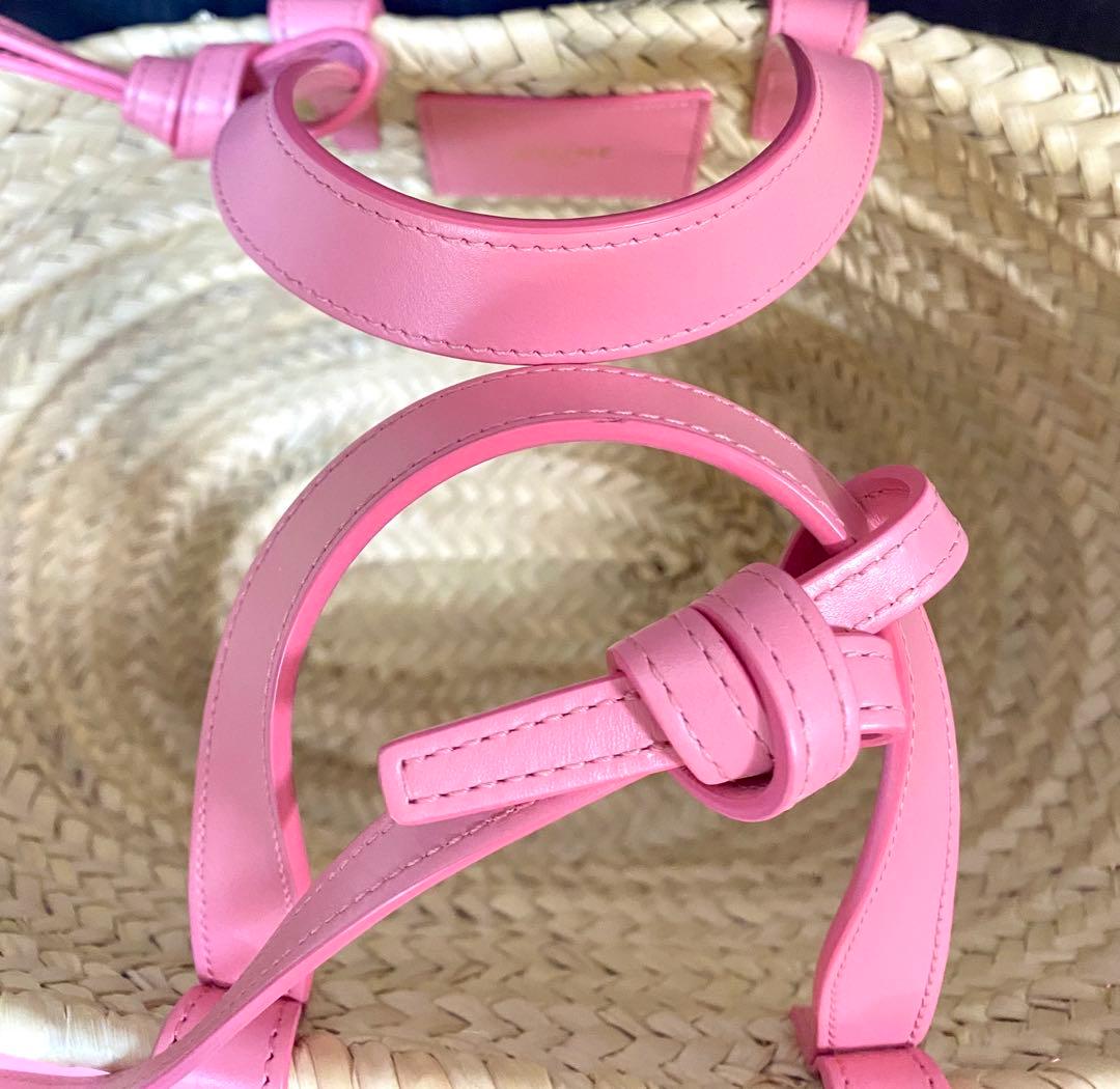 専用です。 CELINE ティーントリオンフパニエ ラフィア＆カーフスキン