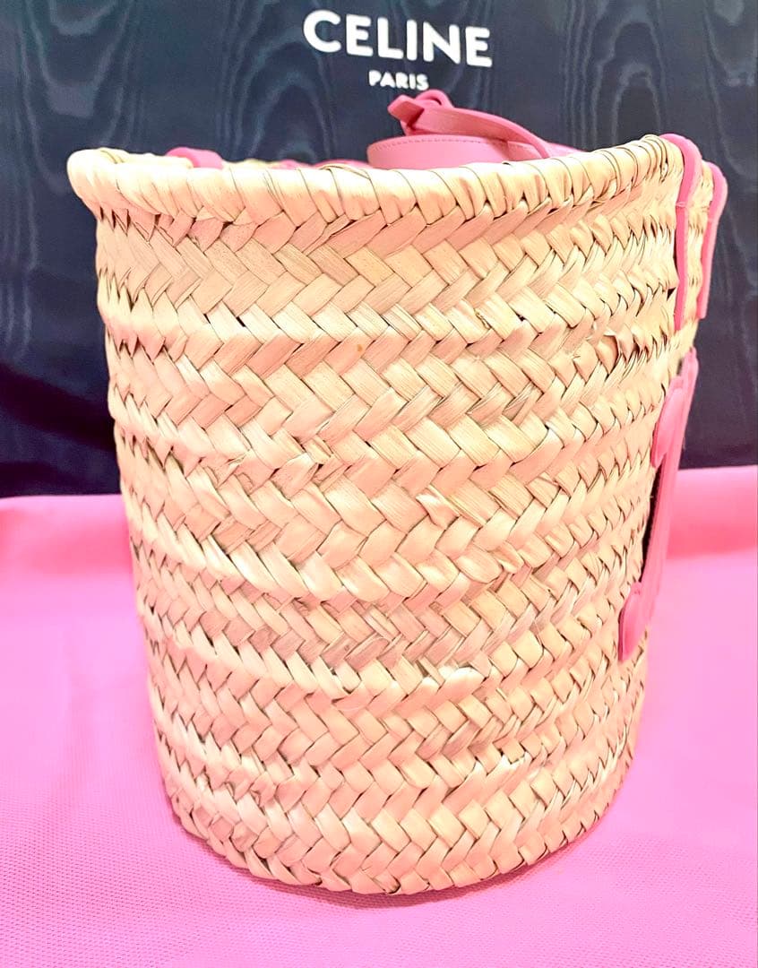 専用です。 CELINE ティーントリオンフパニエ ラフィア＆カーフスキン