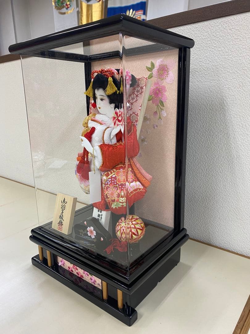 羽子板　アクリルケース８号・コンパクトサイズ間口約２４×奥行約１８×高さ約４０㎝