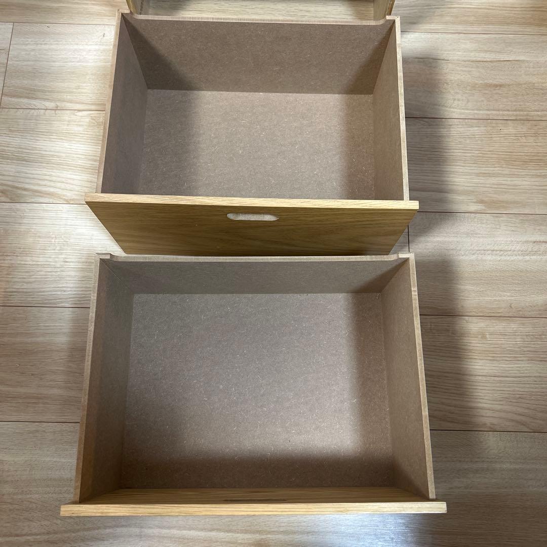 無印良品　スタッキングチェスト　引き出し２段　2セット