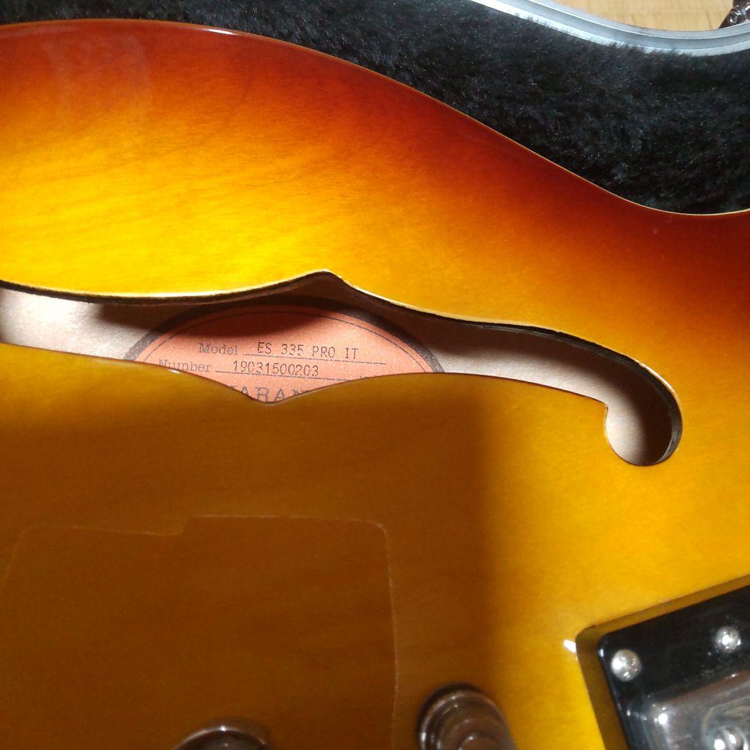 美品Epiphone ES-335 PROカスタムショップ限定品ハードケース付き