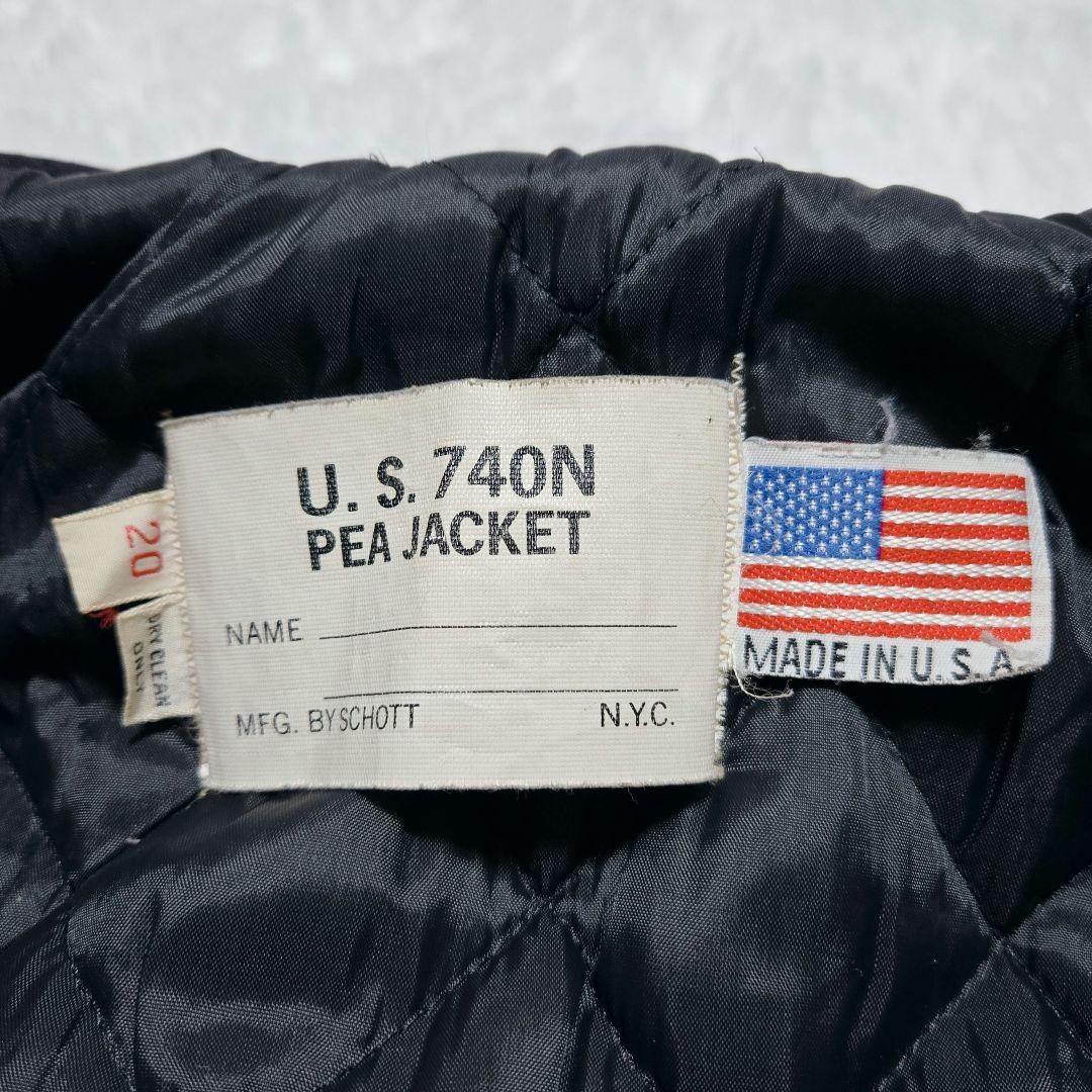 限定値下☆Schott USA製 740N Pコート 90s ダブル 10ボタン